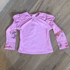 Cakewalk Pink Long Sleeved Layered Shirt, Girls 4